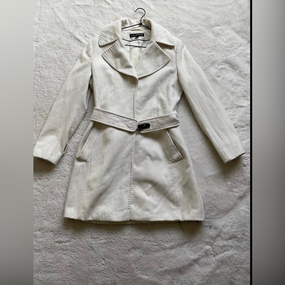 Via Spiga Wool Mix Blend Women’s Coat